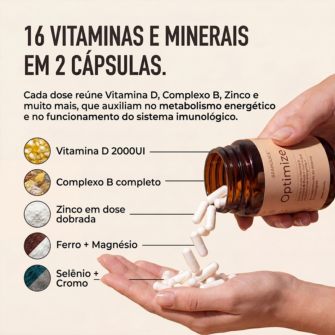 BrainJuice Optimize | Pare de Viver Cansado